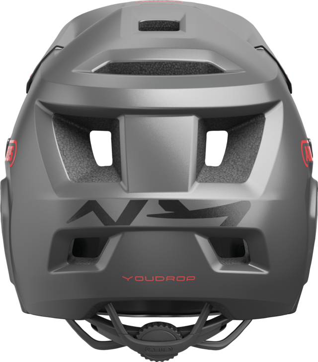 Capacete de BTT ABUS YOUDROP FF Júnior Cinzento