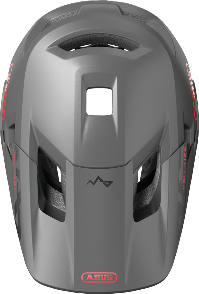 Capacete de BTT ABUS YOUDROP FF Júnior Cinzento