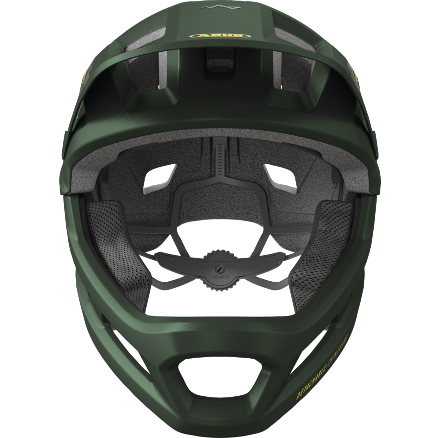 Capacete de BTT ABUS YOUDROP FF Junior Moss Verde