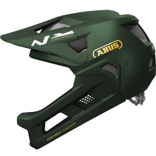 Capacete de BTT ABUS YOUDROP FF Junior Moss Verde