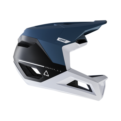 Capacete de BTT LEATT MTB GRAVITY 5.0 Azul/Branco