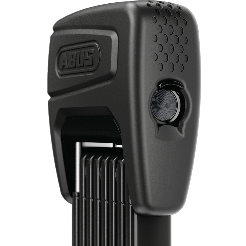 ABUS 6000AFP Fechadura articulada dobrável antirroubo (impressão digital) + suporte SH