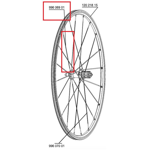 KIT DE 10 RAIOS MAVIC AV/AR CROSSRIDE UB 08 PRETO