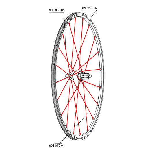 KIT DE 10 RAIOS TRASEIROS MAVIC CROSSRIDE UB 08 PRETO 276MM