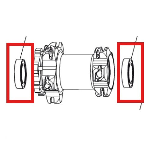 KIT ROLAMENTOS MAVIC D6T 9/12/15 CUBO 20X32X7 (6804)