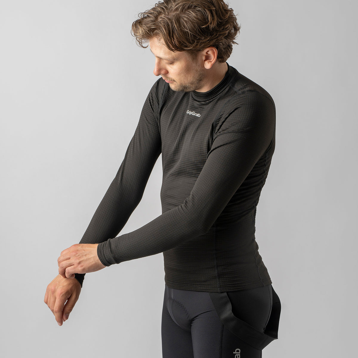 Camisola interior de manga comprida GRIPGRAB RIDE WINTER preta