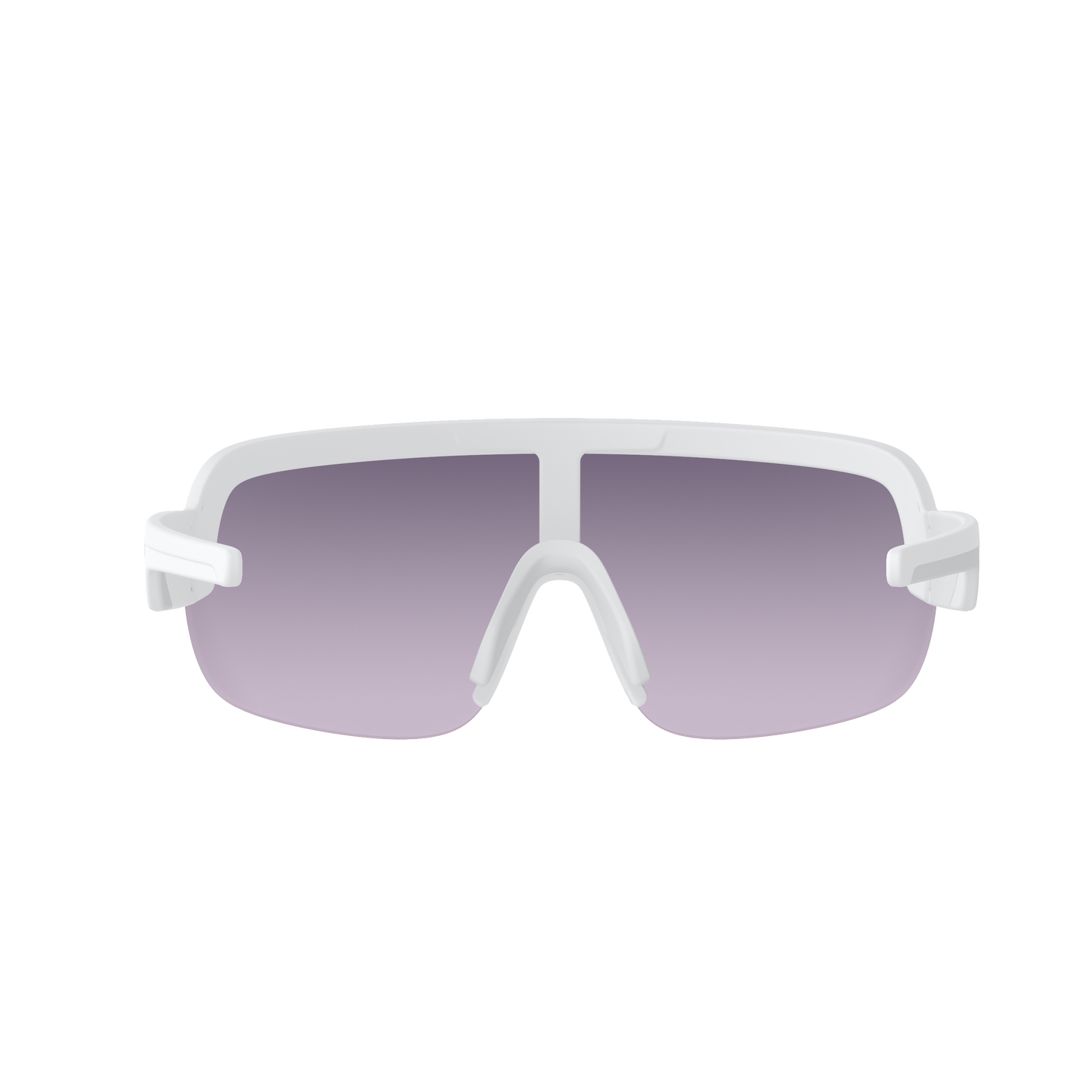 POC AIM Glasses White Clarity Road Lens Sunny Silver