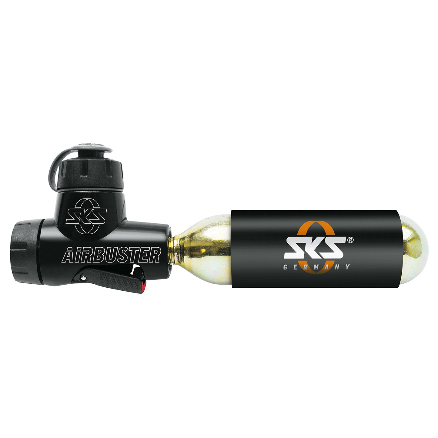 SKS GERMANY AIRBUSTER CO2 striker + cartucho de CO2 com rosca de 16 g (x1)