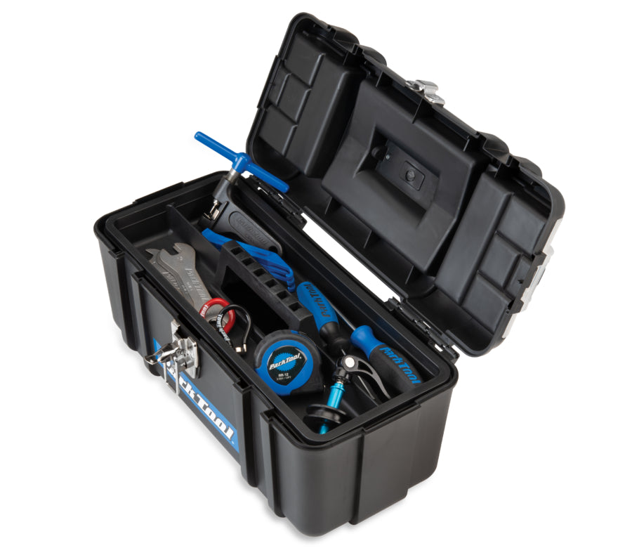 Park Tool AK-5 conteúdo da mala com o tabuleiro colocado