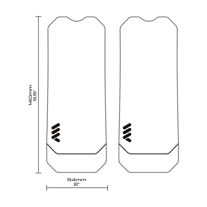 ALL MOUNTAIN STYLE Protetor de pedivela adesivo transparente