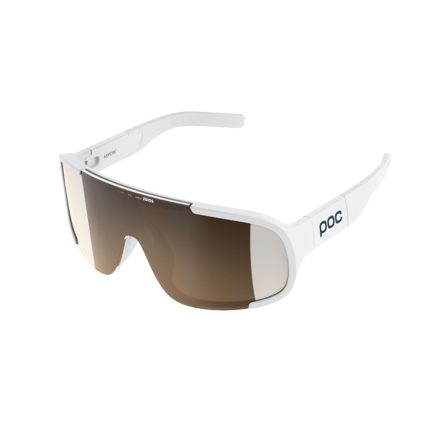 POC ASPIRE MID Glasses Branco/Clarity Trail/Partly Sunny Silver