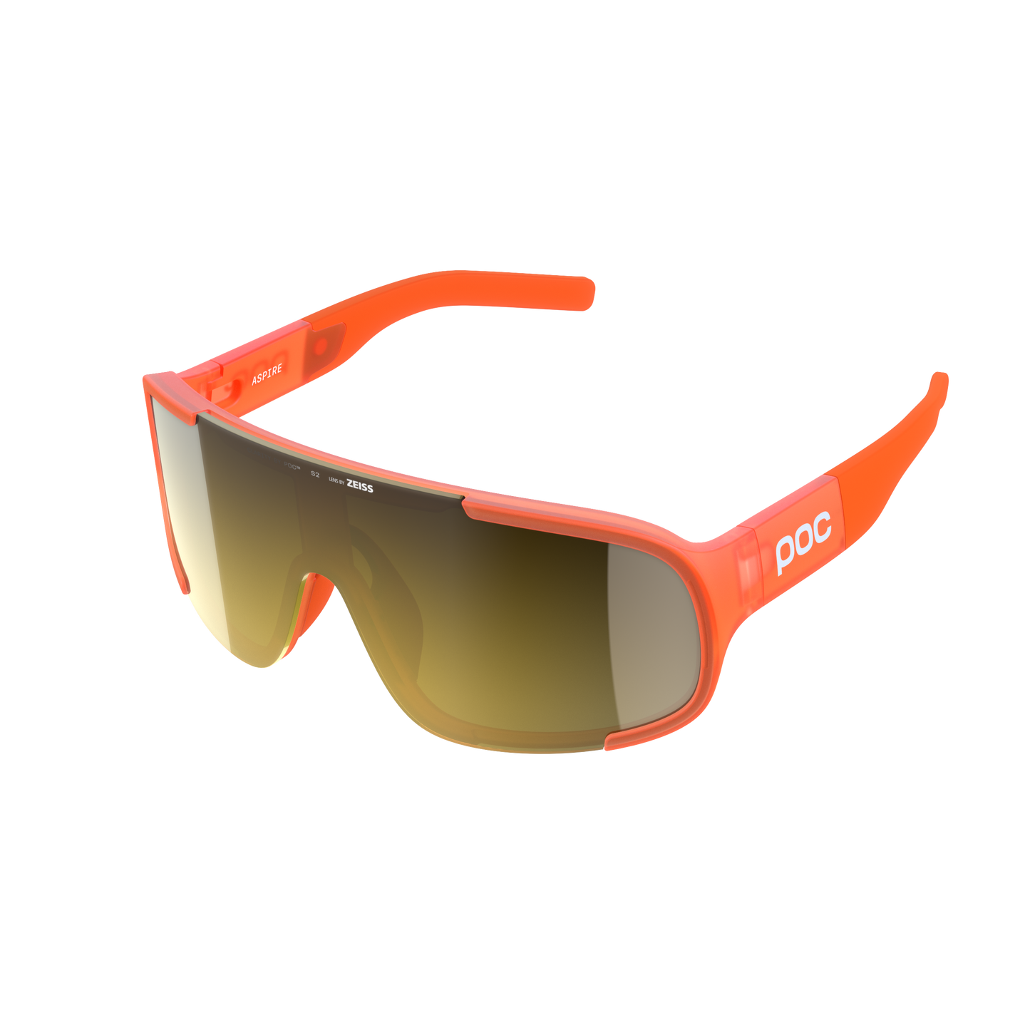POC ASPIRE Translucent Fluorescent Orange/Clarity Road/Partly Sunny Gold Goggles