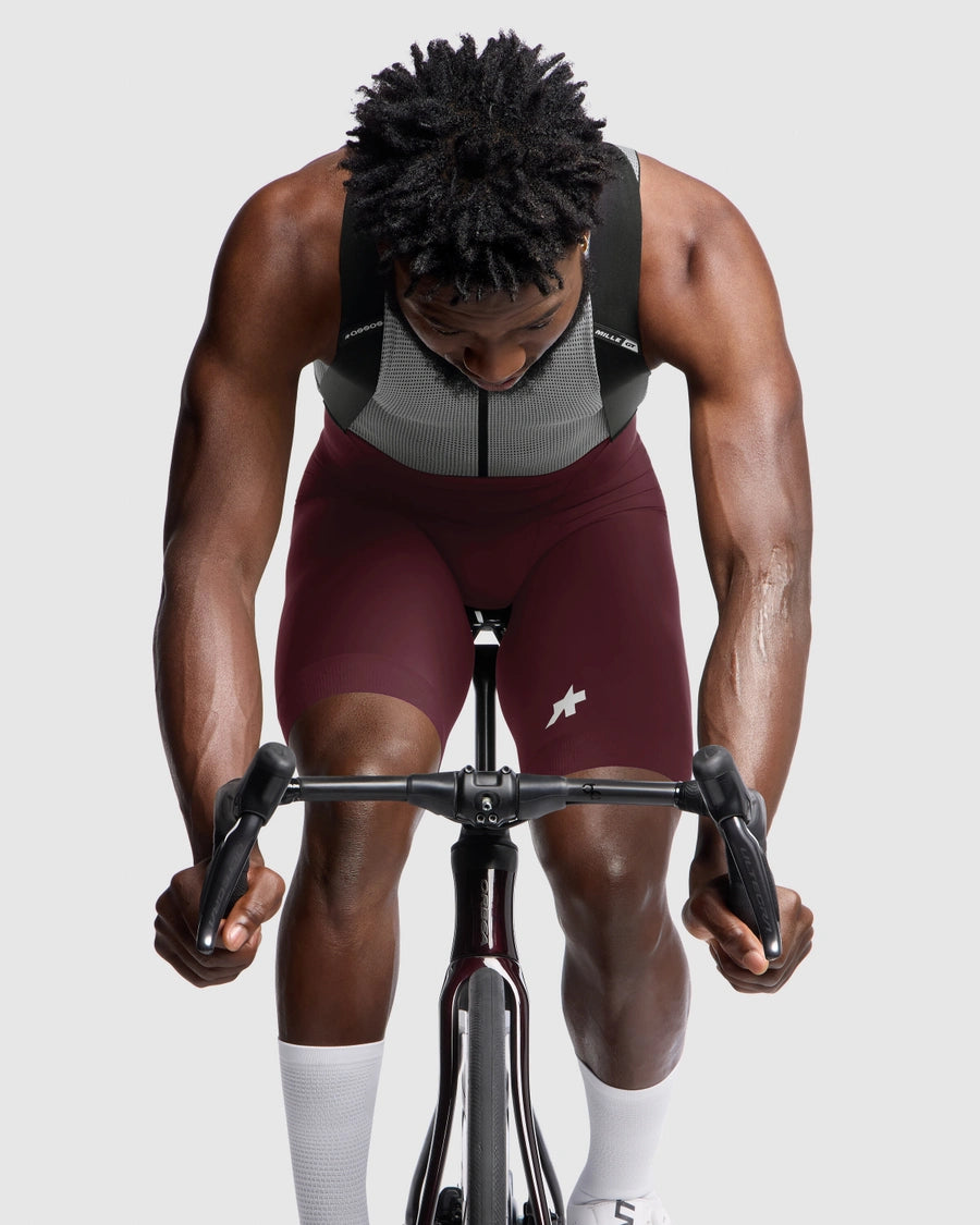 ASSOS MILLE GT S11 Burgundy Red Bib Tight