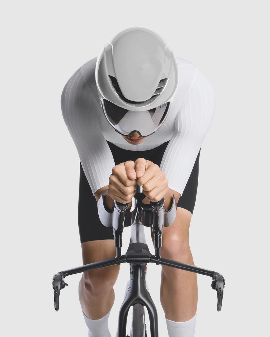 Fato de mergulho ASSOS EQUIPE RS RAPIDFIRE S11 Branco/Preto