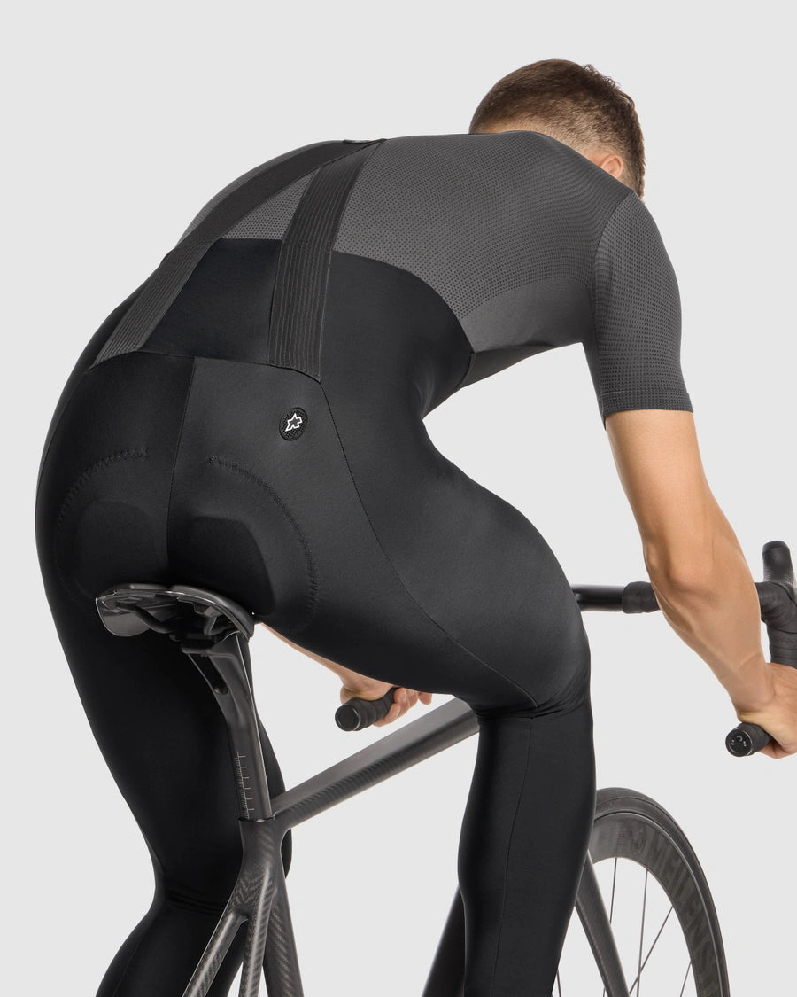 Calção Longo com Bretelas ASSOS MILLE GT SPRING FALL S11 Preto