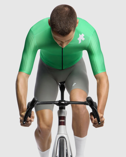 Maillot ASSOS EQUIPE RS S11 Mangas Curtas Verde