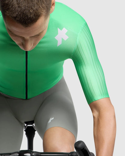Maillot ASSOS EQUIPE RS S11 Mangas Curtas Verde