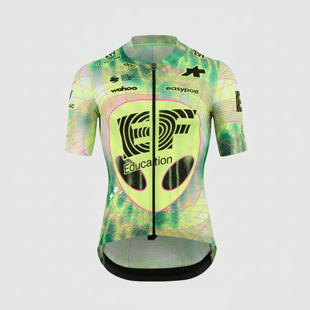 ASSOS MILLE GT EDUCATION FIRST GIRO Jersey Manga curta Preto/Amarelo