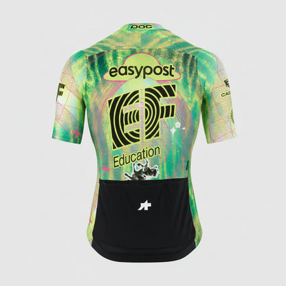 Camisola ASSOS MILLE GT S11 EVO EDUCATION FIRST Mangas Curtas Verde/Amarelo