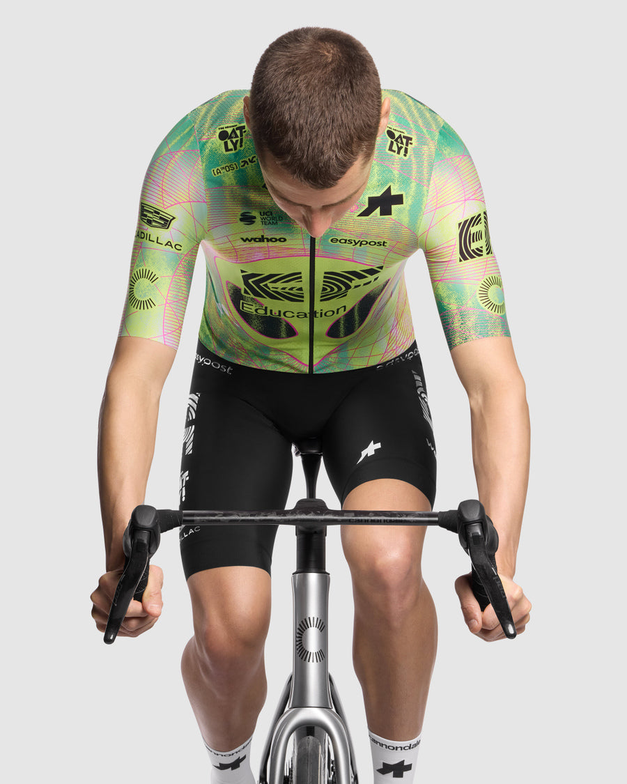 ASSOS MILLE GT EDUCATION FIRST GIRO Jersey Manga curta Preto/Amarelo