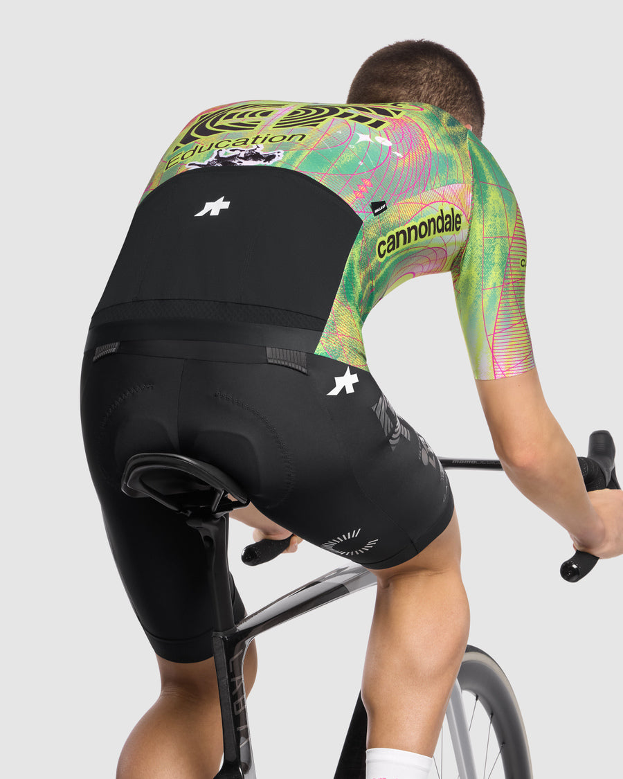 ASSOS MILLE GT EDUCATION FIRST GIRO Jersey Manga curta Preto/Amarelo