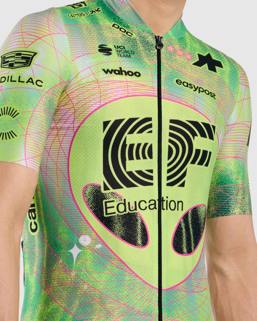 ASSOS MILLE GT EDUCATION FIRST GIRO Jersey Manga curta Preto/Amarelo