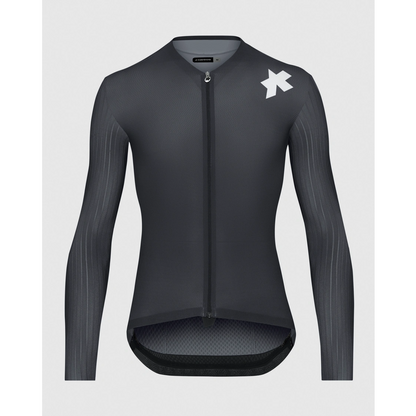 Maillot ASSOS EQUIPE RS S11 Mangas Compridas Preto/Cinzento