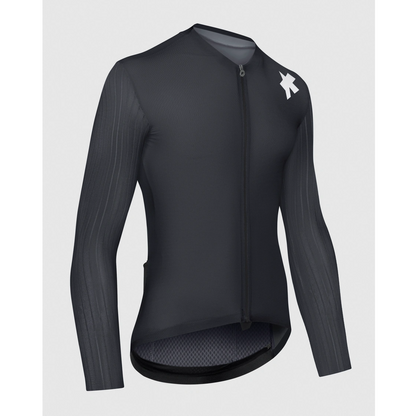Maillot ASSOS EQUIPE RS S11 Mangas Compridas Preto/Cinzento