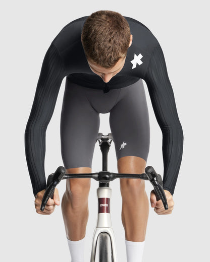 Maillot ASSOS EQUIPE RS S11 Mangas Compridas Preto/Cinzento