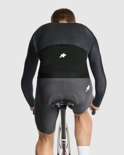 Maillot ASSOS EQUIPE RS S11 Mangas Compridas Preto/Cinzento