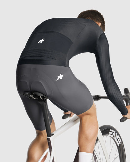Maillot ASSOS EQUIPE RS S11 Mangas Compridas Preto/Cinzento