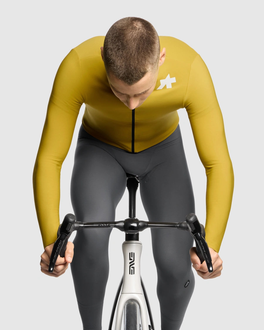 Maillot ASSOS MILLE GT SPRING FALL S11 Mangas Longas Amarelo
