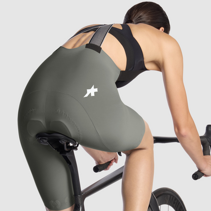 Calção Curto com Bretela ASSOS DYORA R S11 Mulher Caqui