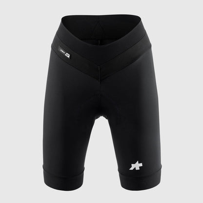 Calções de ciclismo curtos para mulher ASSOS UMA GT HALF S11 SHORT pretos