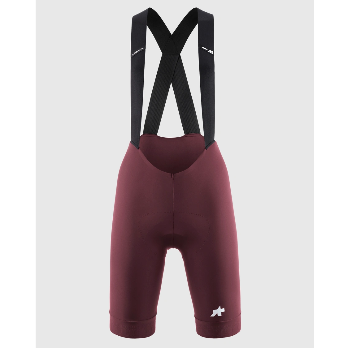 ASSOS UMA GT S11 Bib Tight vermelho borgonha para mulher