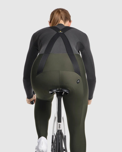 Calção Longo com Alças ASSOS UMA GT SPRING FALL S11 Feminino Verde