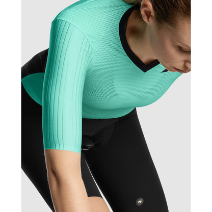 Camisola ASSOS DYORA RSV S11 Mangas Curtas Feminina Verde