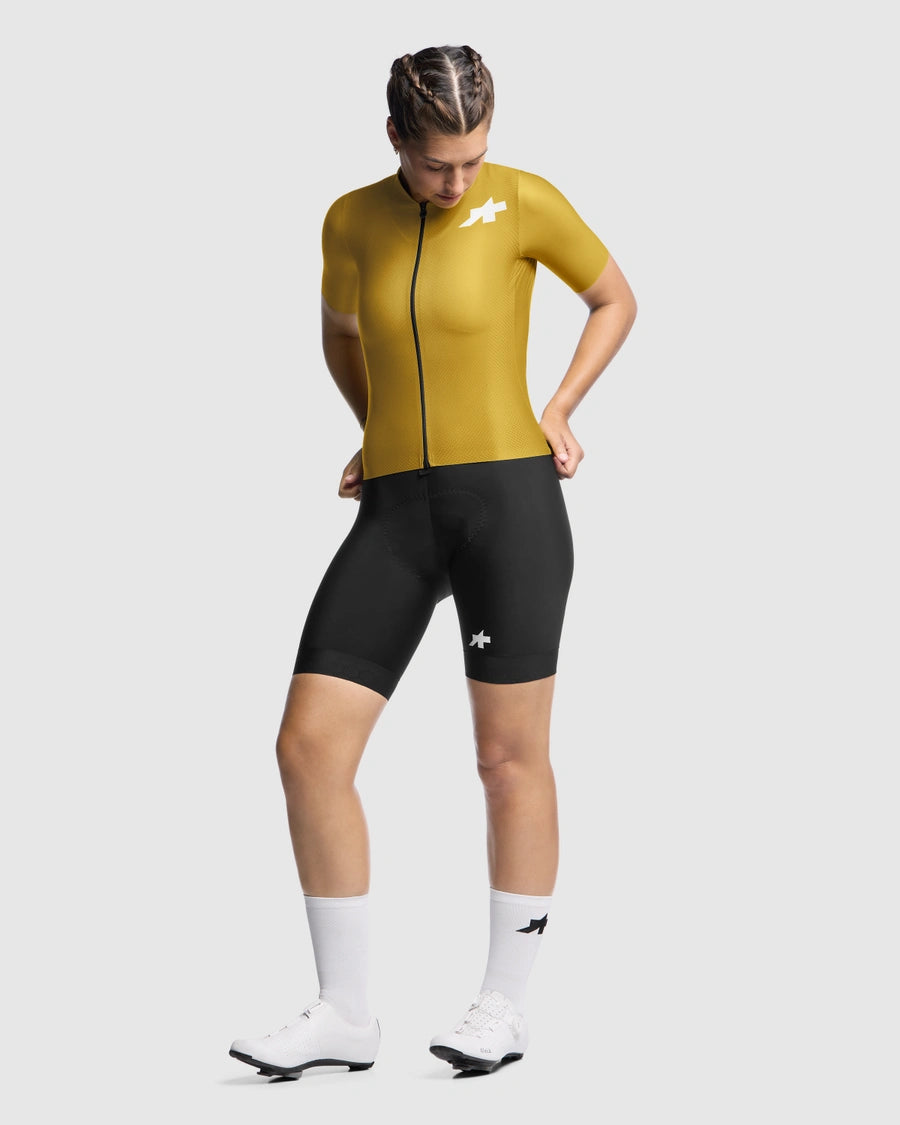 ASSOS DYORA UMA GT S11 EVO Camisola de manga curta para senhora Amarelo Godlen