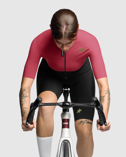 Maillot ASSOS UMA GTV S11 Mangas Curtas Mulher Berry