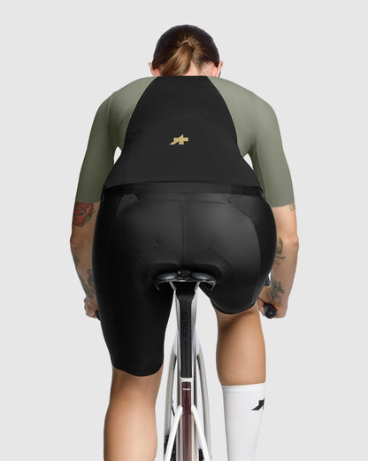 Maillot ASSOS UMA GTV S11 Mangas Curtas Mulher Verde