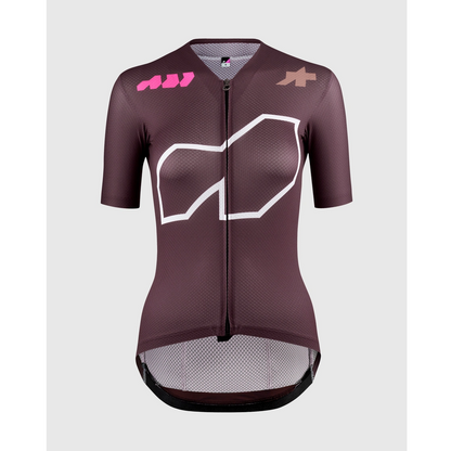 Maillot ASSOS DYORA R S11 We are the A Mangas Curtas Mulher Bordô