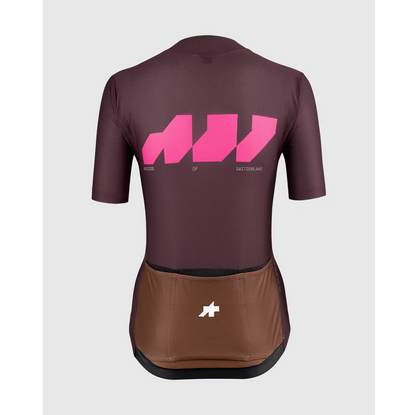 Maillot ASSOS DYORA R S11 We are the A Mangas Curtas Mulher Bordô