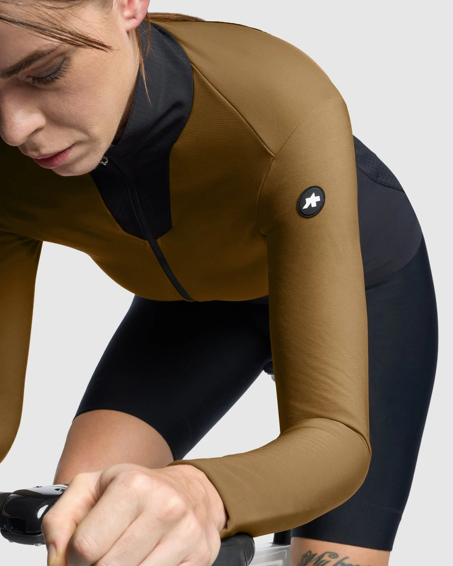 Maillot ASSOS DYORA R SPRING FALL S11 Mangas Longas Mulher Jupiter Gold