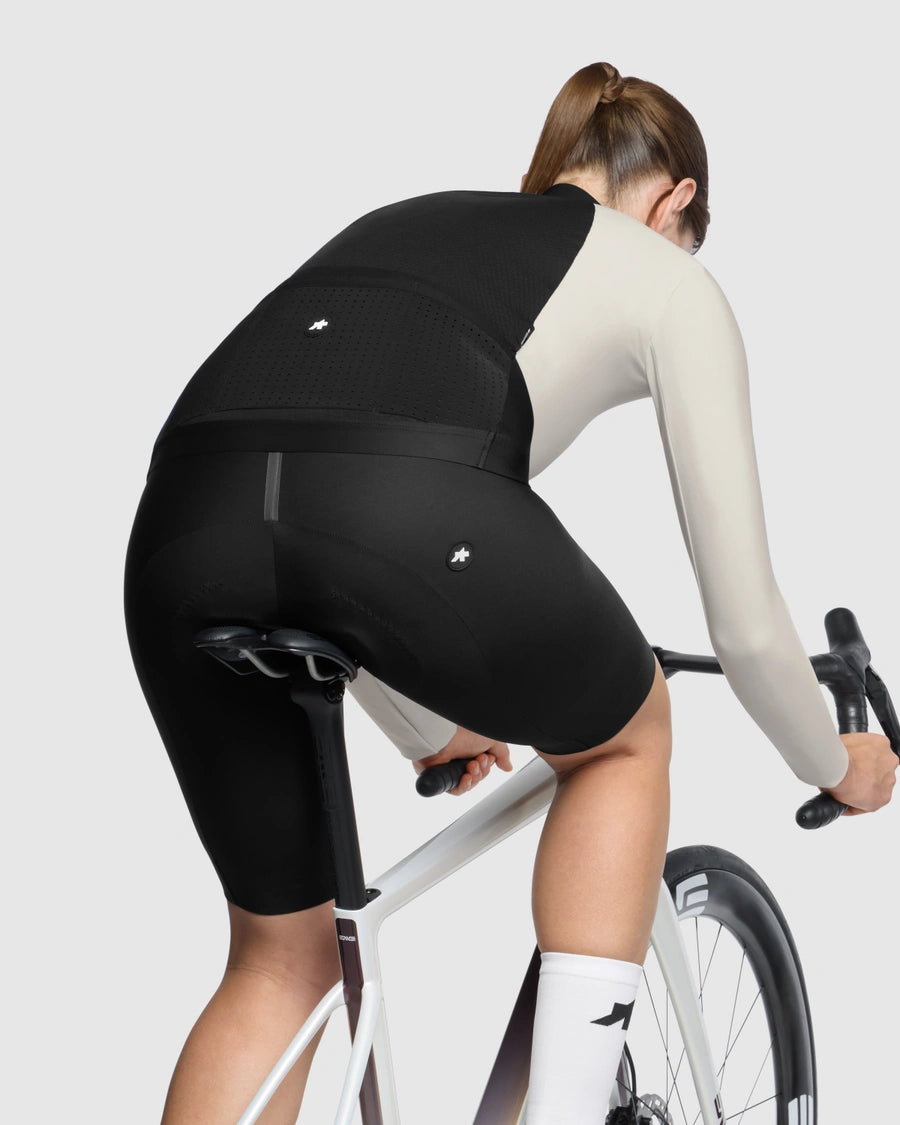 Maillot ASSOS DYORA R SPRING FALL S11 Mangas Longas Mulher Branco