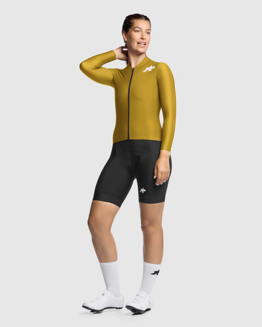 ASSOS DYORA UMA GT S11 EVO Camisola de manga comprida para senhora Amarelo Godlen
