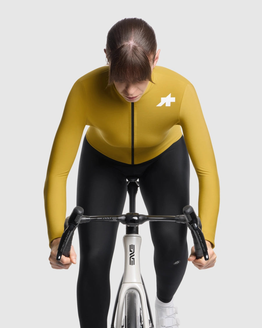 Camisola ASSOS MILLE GT SPRING FALL S11 Mangas Compridas Mulher Amarelo