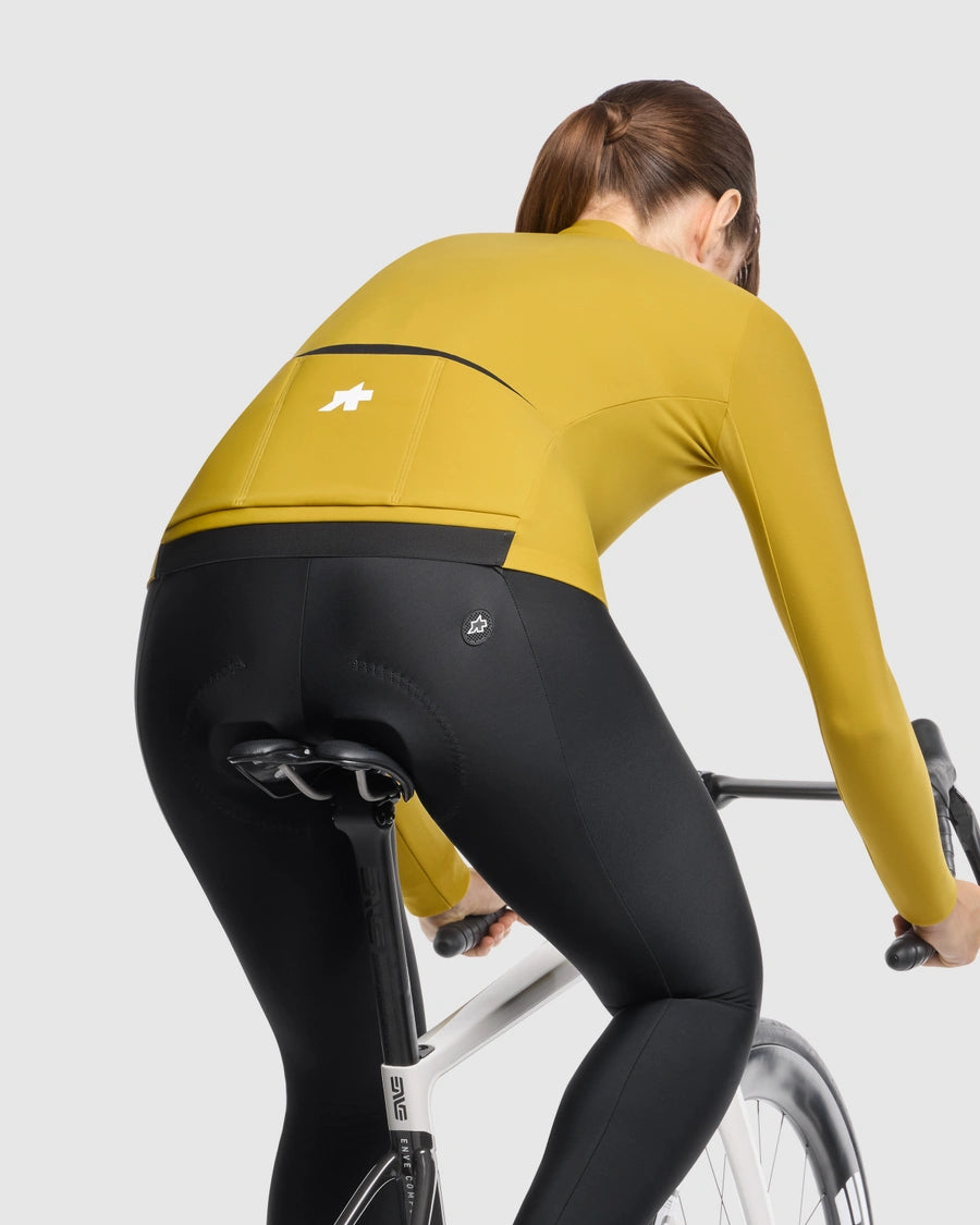 Camisola ASSOS MILLE GT SPRING FALL S11 Mangas Compridas Mulher Amarelo