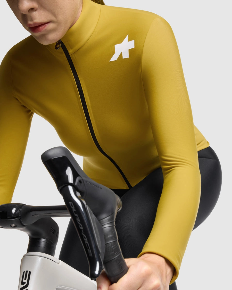 Camisola ASSOS MILLE GT SPRING FALL S11 Mangas Compridas Mulher Amarelo