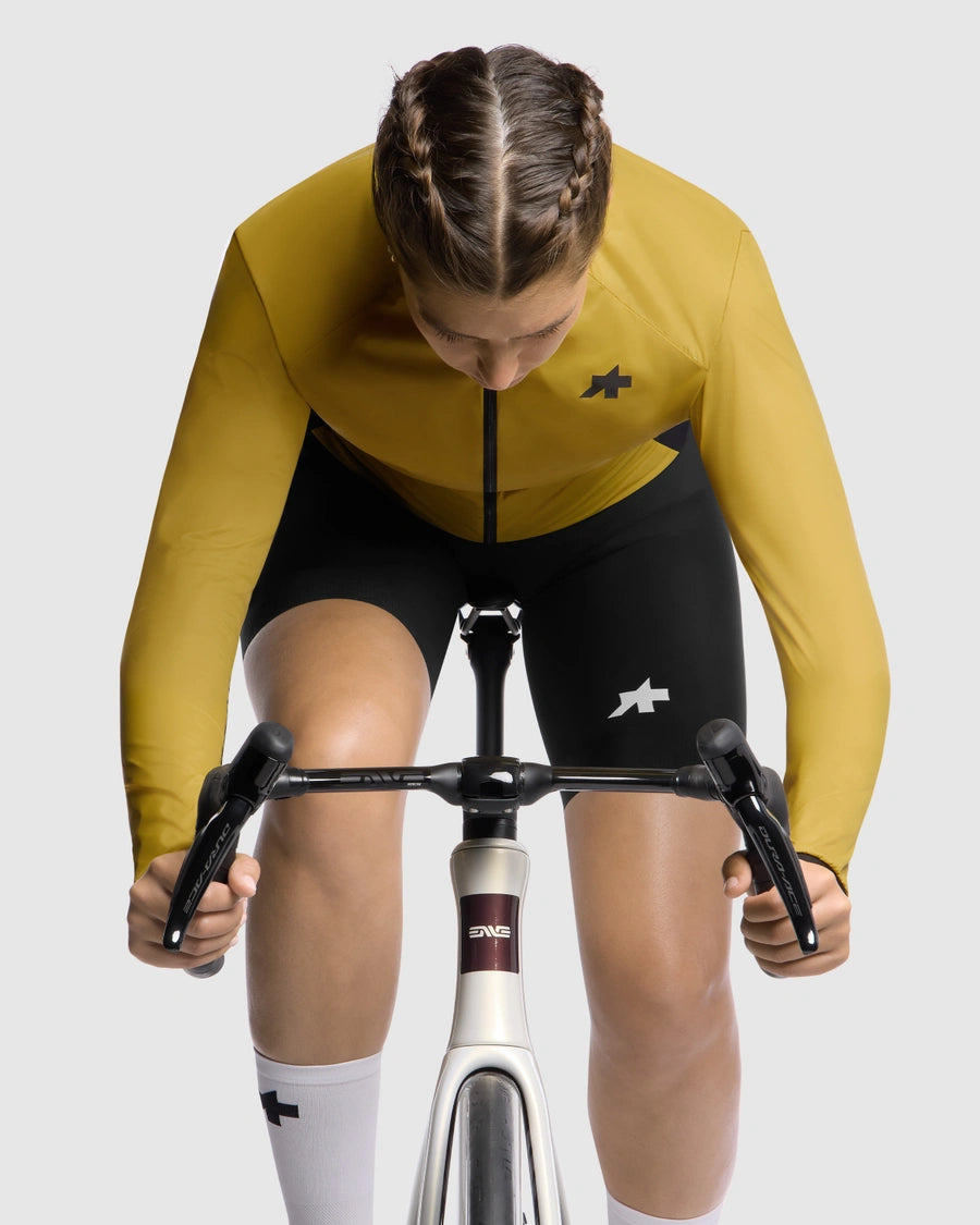 Casaco ASSOS UMA GT WIND S11 para mulher Amarelo dourado