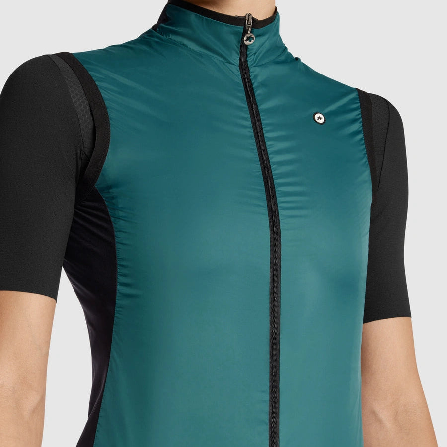 Casaco sem mangas ASSOS UMA GT Wind C2 para mulher Foundation Green